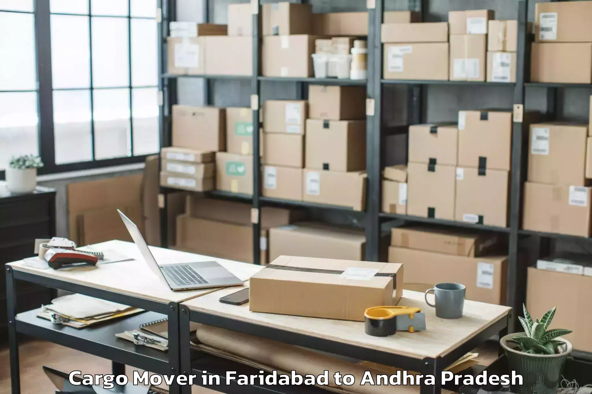 Affordable Faridabad to Laveru Cargo Mover